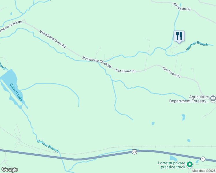 map of restaurants, bars, coffee shops, grocery stores, and more near 3351 North Hurricane Creek Road in McEwen