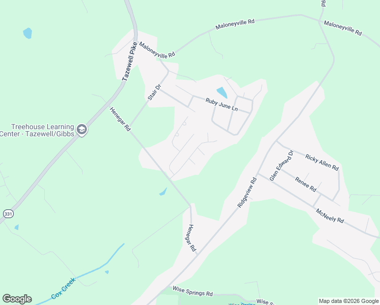 map of restaurants, bars, coffee shops, grocery stores, and more near 6705 Carina Lane in Corryton