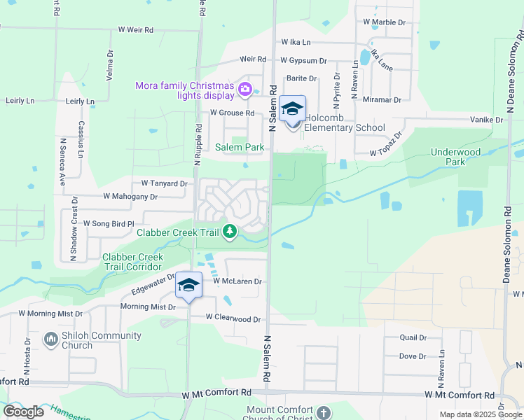 map of restaurants, bars, coffee shops, grocery stores, and more near 2717 Westminster Drive in Fayetteville