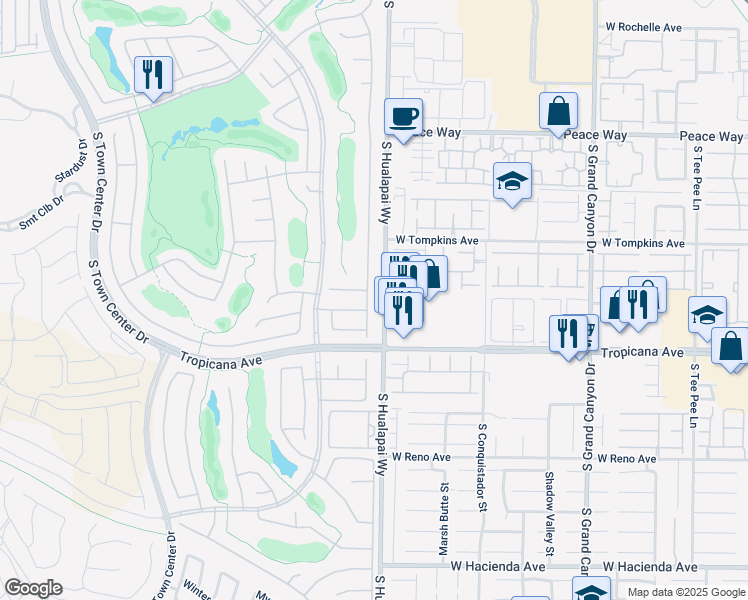 map of restaurants, bars, coffee shops, grocery stores, and more near 4814 Regalo Bello Street in Las Vegas