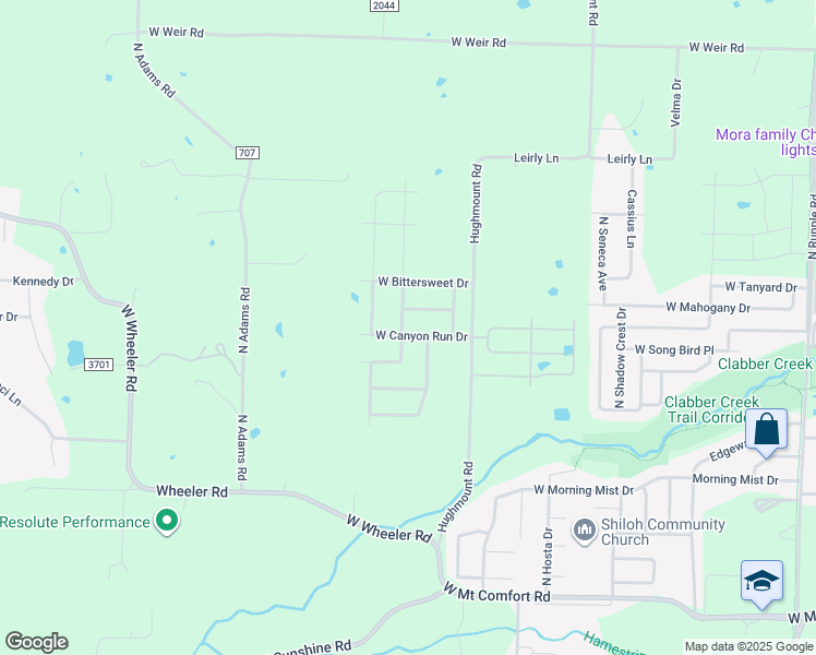 map of restaurants, bars, coffee shops, grocery stores, and more near 2695 N Chapel Dr in Fayetteville