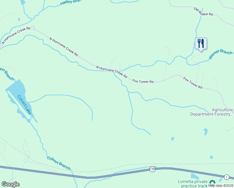 map of restaurants, bars, coffee shops, grocery stores, and more near 3351 North Hurricane Creek Road in McEwen