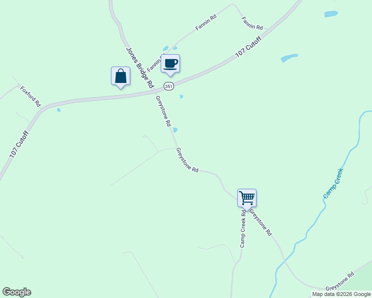 map of restaurants, bars, coffee shops, grocery stores, and more near 285 Greystone Road in Greeneville