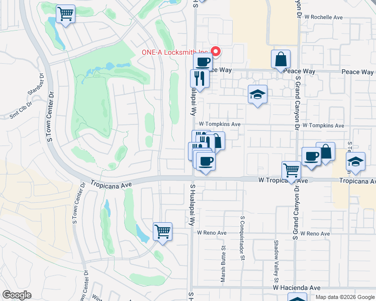 map of restaurants, bars, coffee shops, grocery stores, and more near 4808 Regalo Bello Street in Las Vegas