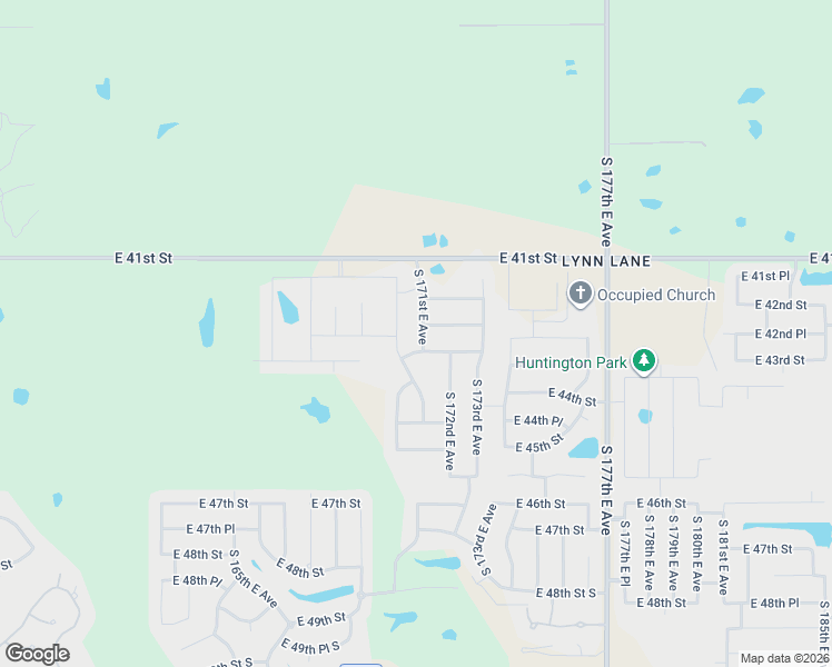 map of restaurants, bars, coffee shops, grocery stores, and more near 4266 South 171st East Avenue in Tulsa