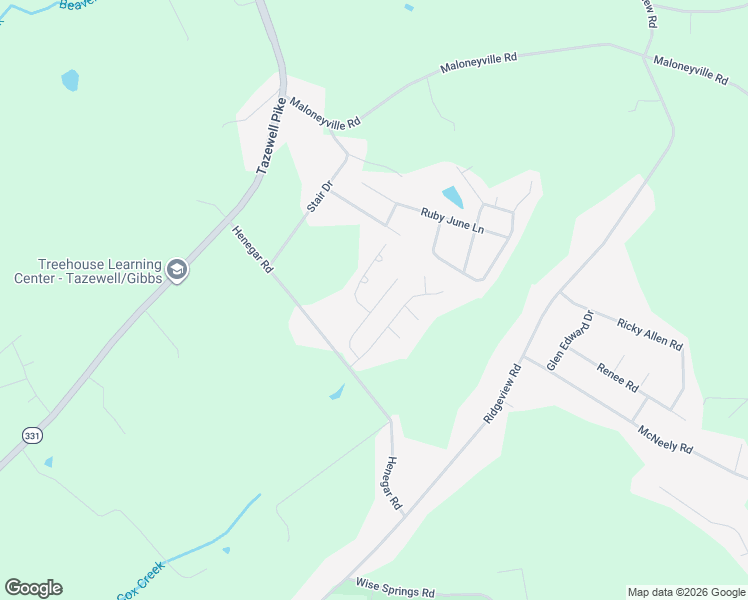 map of restaurants, bars, coffee shops, grocery stores, and more near 6705 Carina Lane in Corryton