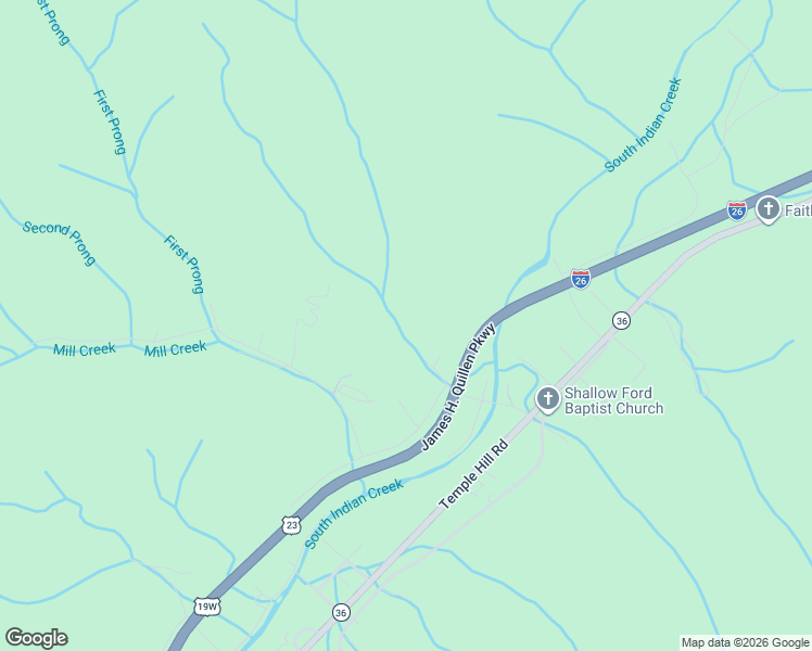 map of restaurants, bars, coffee shops, grocery stores, and more near 320 Ray Kegley Rd in Erwin