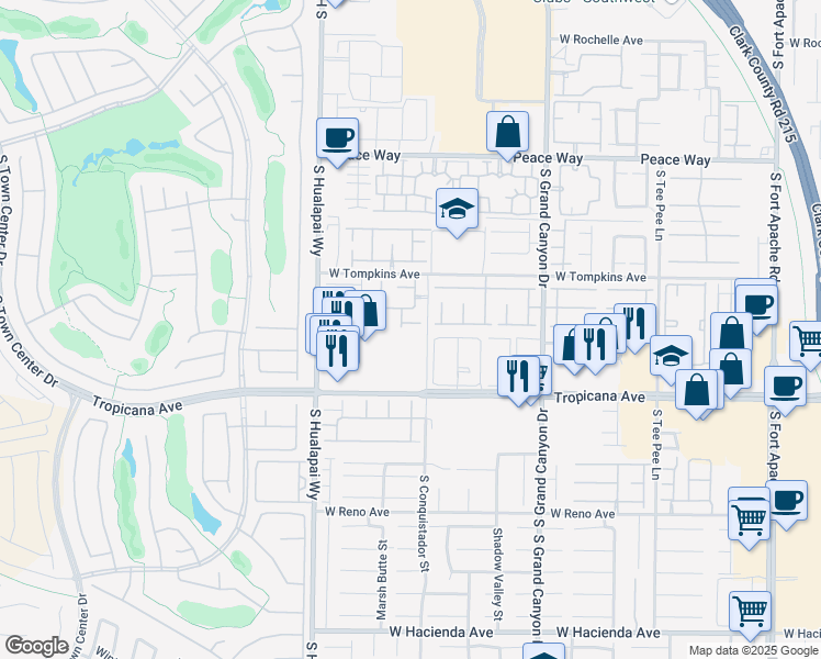 map of restaurants, bars, coffee shops, grocery stores, and more near 10031 Candle Canyon Court in Las Vegas