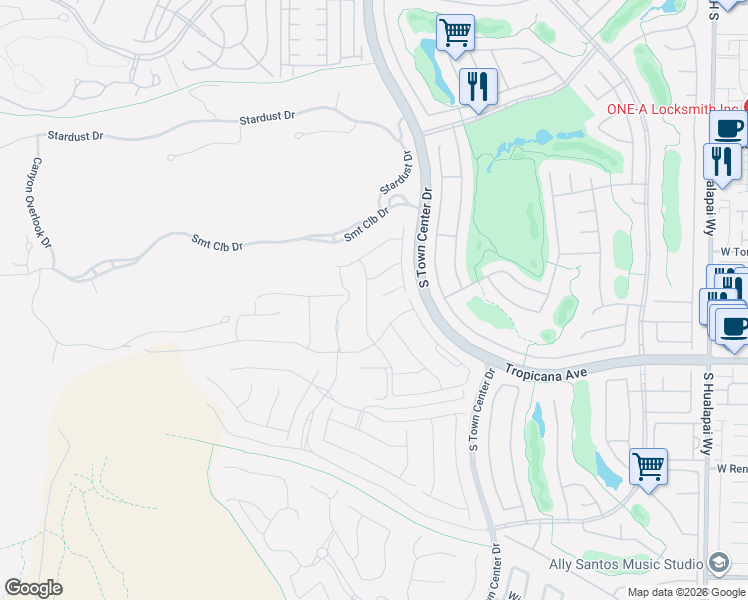 map of restaurants, bars, coffee shops, grocery stores, and more near 4796 Argento Peak Street in Las Vegas