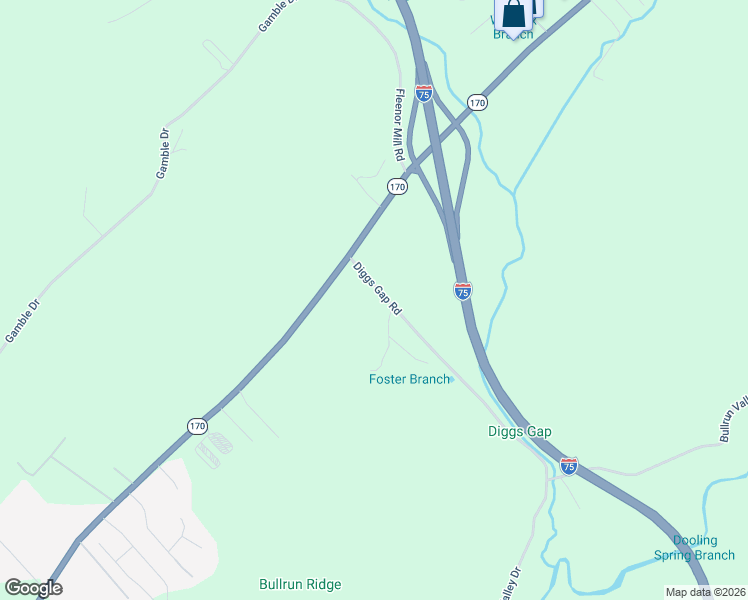 map of restaurants, bars, coffee shops, grocery stores, and more near 9509 Diggs Gap Road in Heiskell