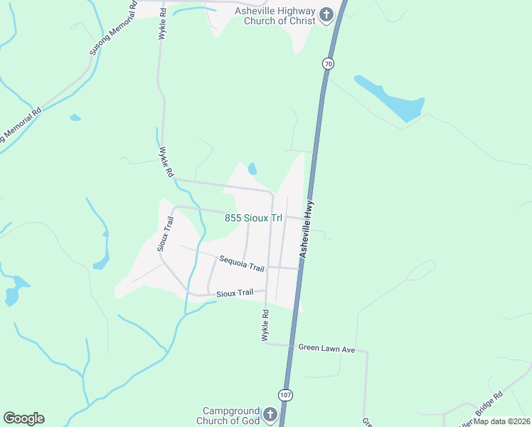 map of restaurants, bars, coffee shops, grocery stores, and more near 1010 Wykle Road in Greeneville