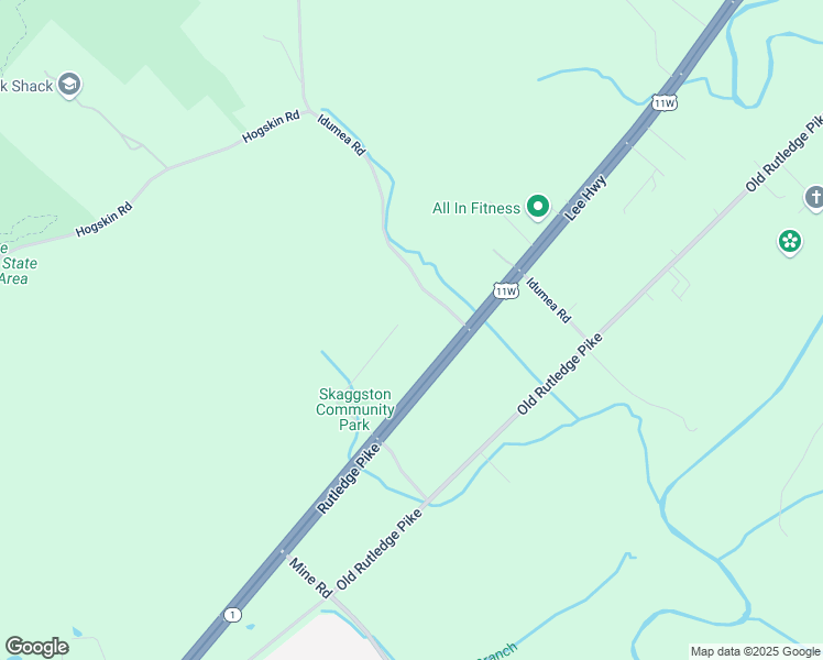 map of restaurants, bars, coffee shops, grocery stores, and more near 9850 McElhaney Drive in Corryton