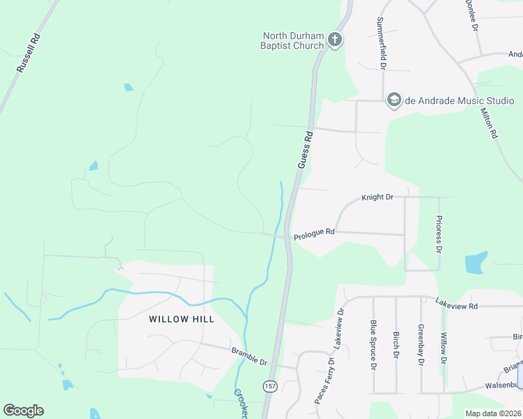 map of restaurants, bars, coffee shops, grocery stores, and more near 5800 Scalybark Road in Durham