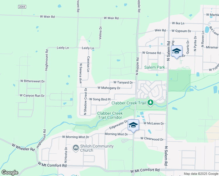 map of restaurants, bars, coffee shops, grocery stores, and more near 3952 West Mahogany Drive in Fayetteville