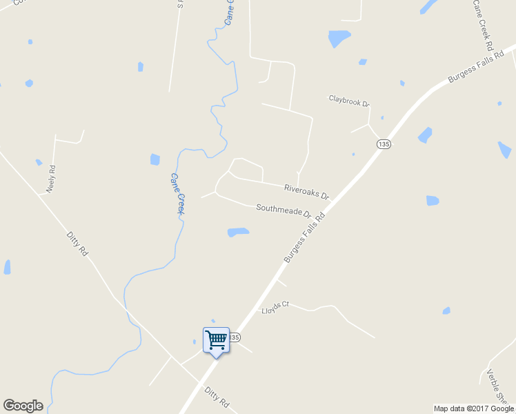 map of restaurants, bars, coffee shops, grocery stores, and more near 3508 Southmeade Drive in Cookeville