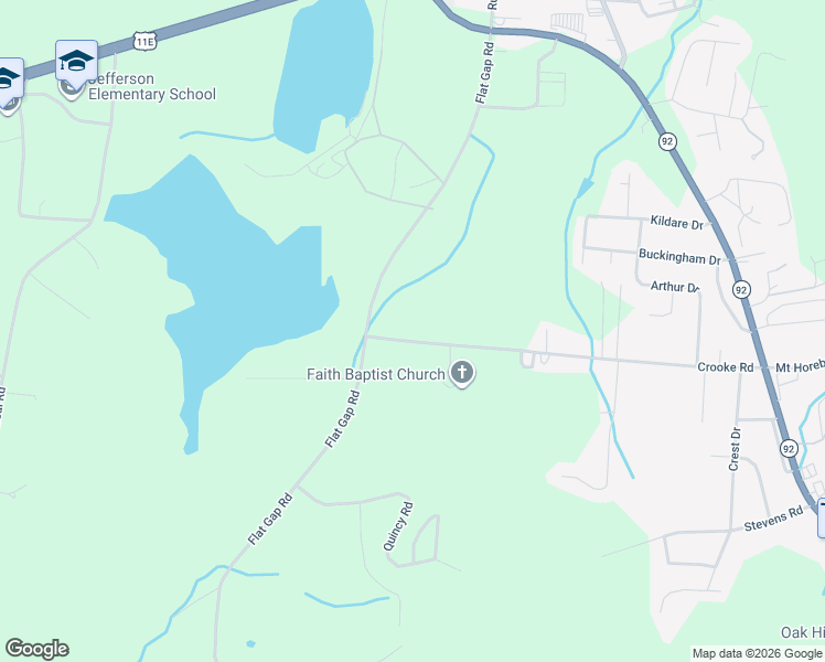 map of restaurants, bars, coffee shops, grocery stores, and more near 214 Crooke Road in Jefferson City