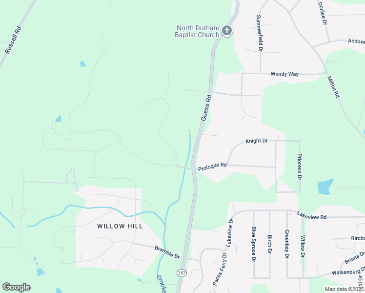 map of restaurants, bars, coffee shops, grocery stores, and more near 5814 Scalybark Road in Durham