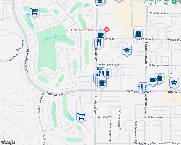 map of restaurants, bars, coffee shops, grocery stores, and more near 4724 Regalo Bello Street in Las Vegas