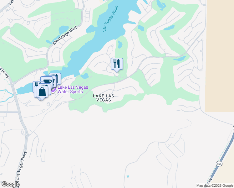 map of restaurants, bars, coffee shops, grocery stores, and more near 4 Via Vittorio Place in Henderson