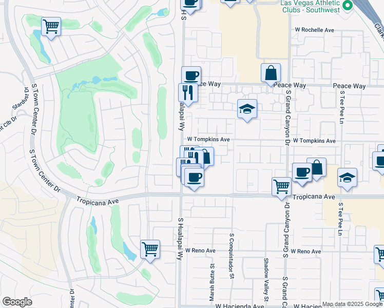 map of restaurants, bars, coffee shops, grocery stores, and more near 10157 Palazzo Marcelli Court in Las Vegas
