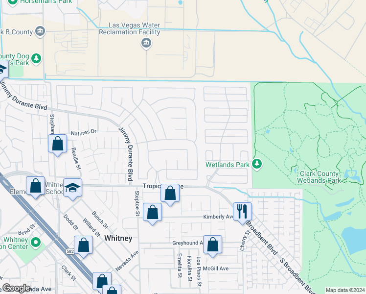 map of restaurants, bars, coffee shops, grocery stores, and more near 6320 Alkaid Avenue in Las Vegas
