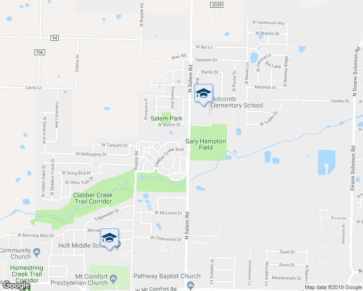 map of restaurants, bars, coffee shops, grocery stores, and more near 3444 Clabber Creek Boulevard in Fayetteville