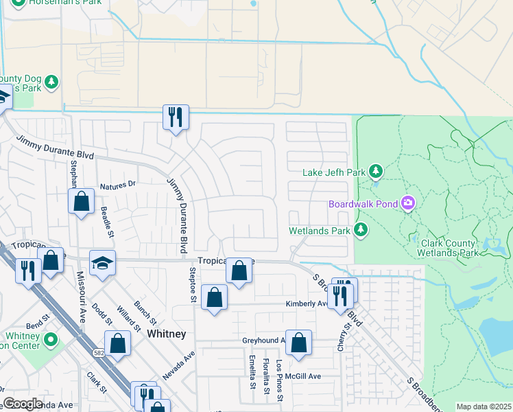 map of restaurants, bars, coffee shops, grocery stores, and more near 6320 Alkaid Avenue in Las Vegas
