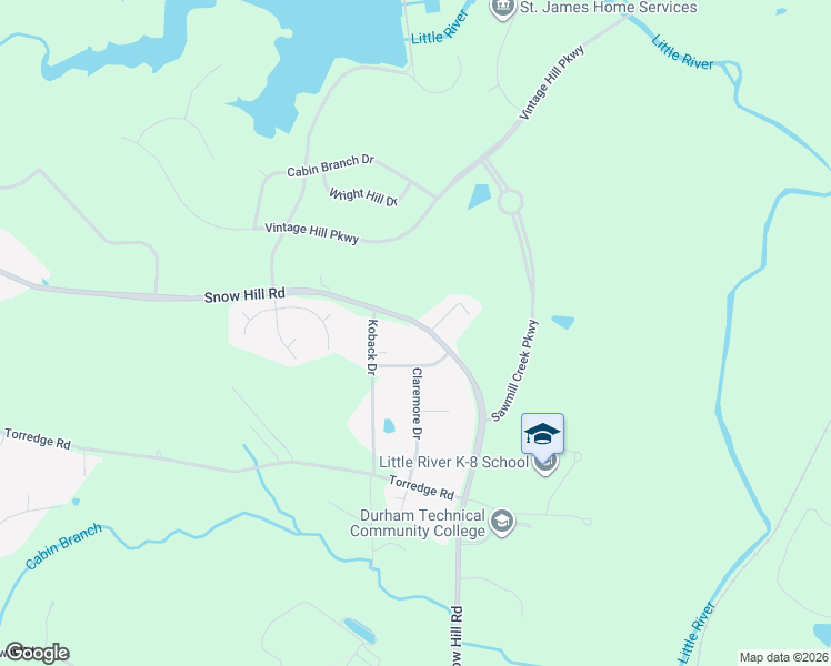 map of restaurants, bars, coffee shops, grocery stores, and more near 1916 Snow Hill Road in Durham