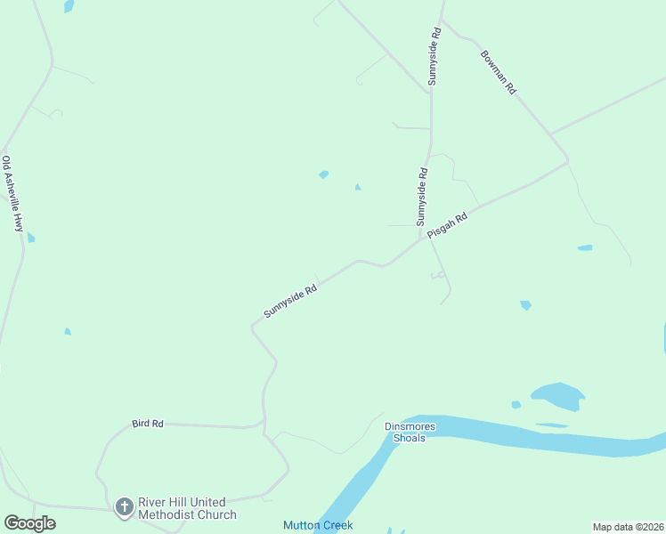 map of restaurants, bars, coffee shops, grocery stores, and more near 1830 Sunnyside Road in Greeneville