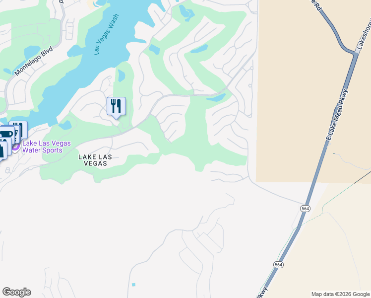 map of restaurants, bars, coffee shops, grocery stores, and more near 14 Strada Di Circolo in Henderson