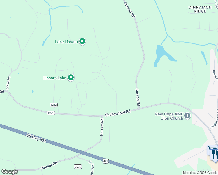 map of restaurants, bars, coffee shops, grocery stores, and more near 306 Plemmons Road in Lewisville