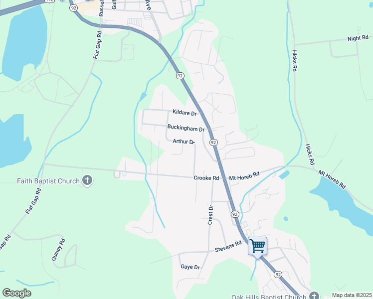 map of restaurants, bars, coffee shops, grocery stores, and more near 1121 Arthur Drive in Jefferson City