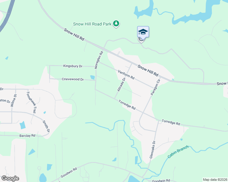 map of restaurants, bars, coffee shops, grocery stores, and more near 5707 Altrada Drive in Durham
