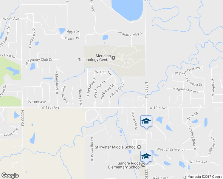 map of restaurants, bars, coffee shops, grocery stores, and more near 3921 Yorkshire Drive in Stillwater