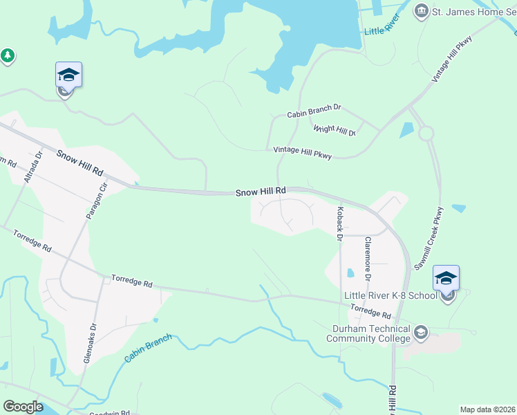 map of restaurants, bars, coffee shops, grocery stores, and more near 1 Spring Water Lane in Durham