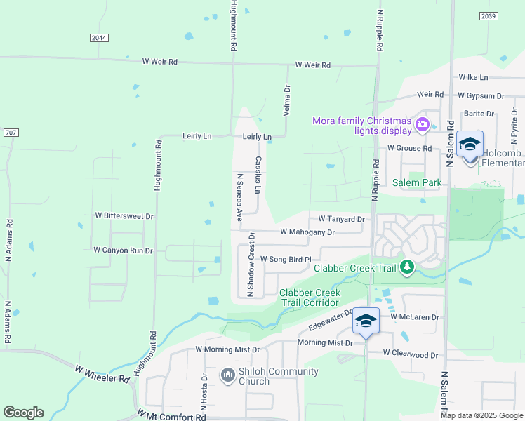 map of restaurants, bars, coffee shops, grocery stores, and more near 2800 Cassius Lane in Fayetteville