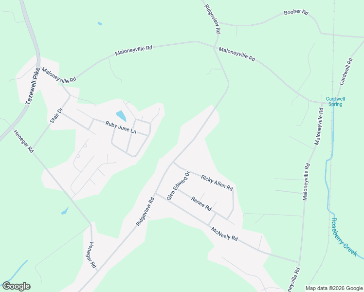 map of restaurants, bars, coffee shops, grocery stores, and more near 7339 Ridgeview Road in Corryton