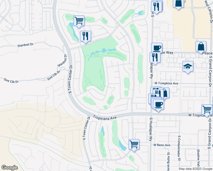 map of restaurants, bars, coffee shops, grocery stores, and more near 4719 Riva De Romanza Street in Las Vegas