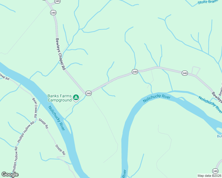 map of restaurants, bars, coffee shops, grocery stores, and more near 940 Bewleys Chapel Road in Midway