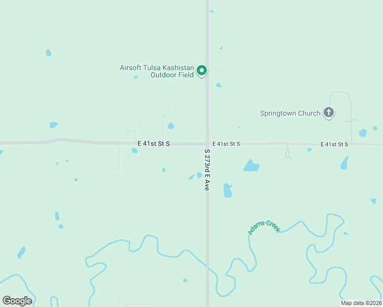 map of restaurants, bars, coffee shops, grocery stores, and more near 27192 East 41st Street South in Broken Arrow