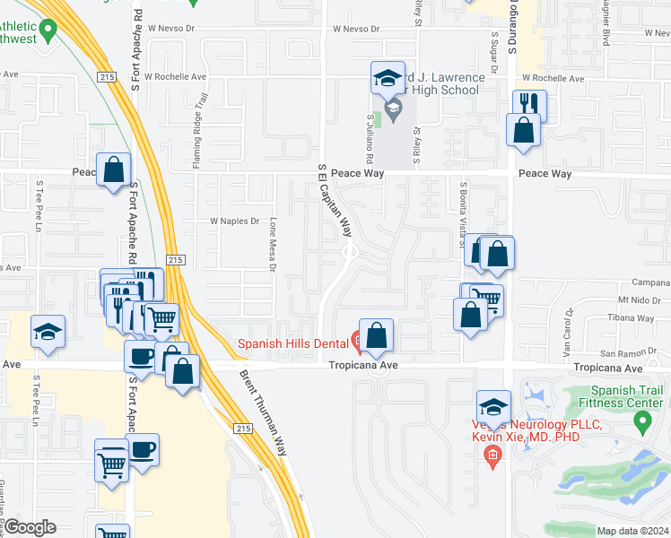 map of restaurants, bars, coffee shops, grocery stores, and more near 8987 Lillyhammer Court in Las Vegas
