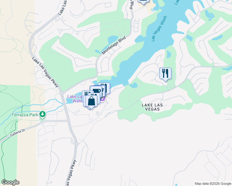 map of restaurants, bars, coffee shops, grocery stores, and more near 40 Heron Harbour Drive in Henderson