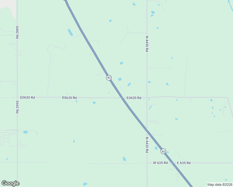 map of restaurants, bars, coffee shops, grocery stores, and more near 8767 East 630 Road in Peggs