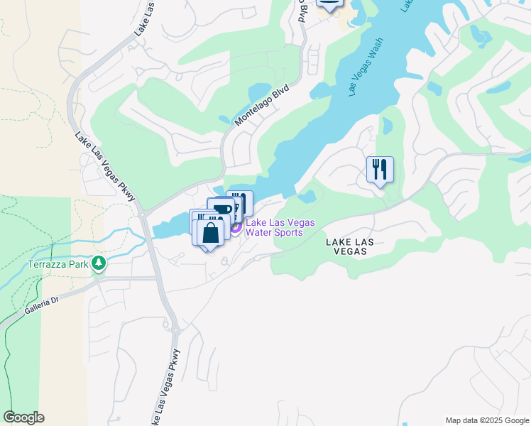 map of restaurants, bars, coffee shops, grocery stores, and more near 40 Heron Harbour Drive in Henderson