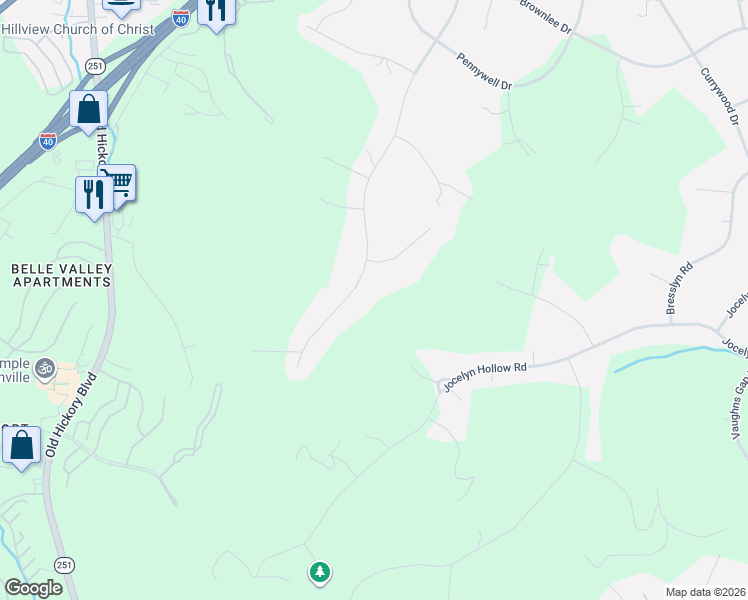 map of restaurants, bars, coffee shops, grocery stores, and more near 774 Rodney Drive in Nashville
