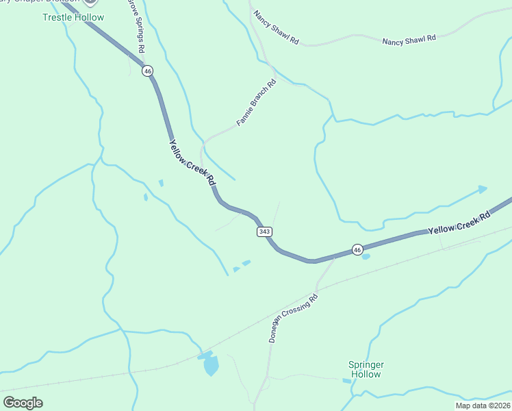 map of restaurants, bars, coffee shops, grocery stores, and more near 1316 Yellow Creek Road in Dickson
