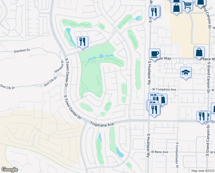 map of restaurants, bars, coffee shops, grocery stores, and more near 4684 Riva De Romanza Street in Las Vegas
