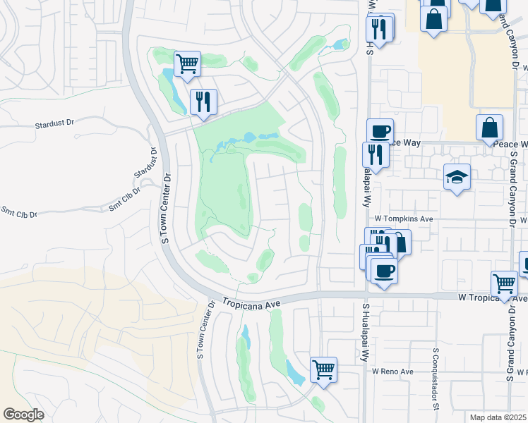map of restaurants, bars, coffee shops, grocery stores, and more near 4684 Riva De Romanza Street in Las Vegas