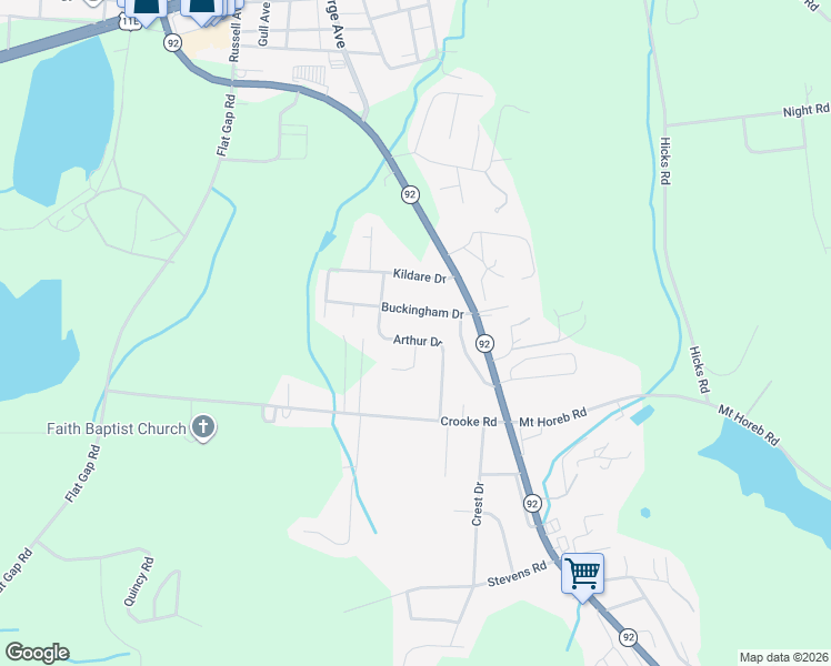 map of restaurants, bars, coffee shops, grocery stores, and more near 418 Buckingham Drive in Jefferson City
