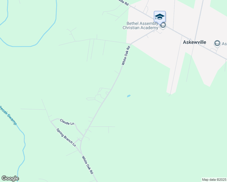 map of restaurants, bars, coffee shops, grocery stores, and more near 816 White Oak Road in Windsor